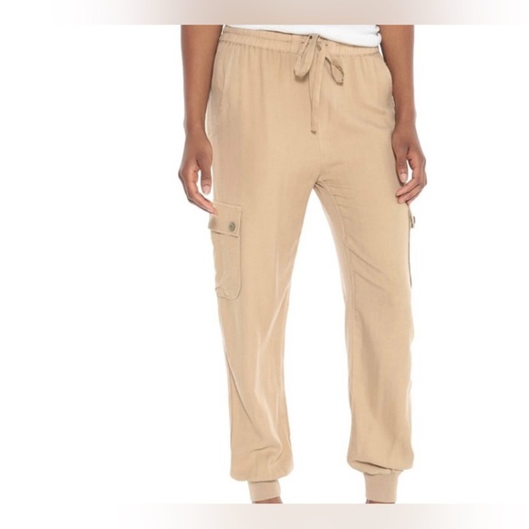 DA-NANG Cargo Pants 100% Silk Full Length Vintage Pockets Elastic Waist/ankle XS - Picture 4 of 16